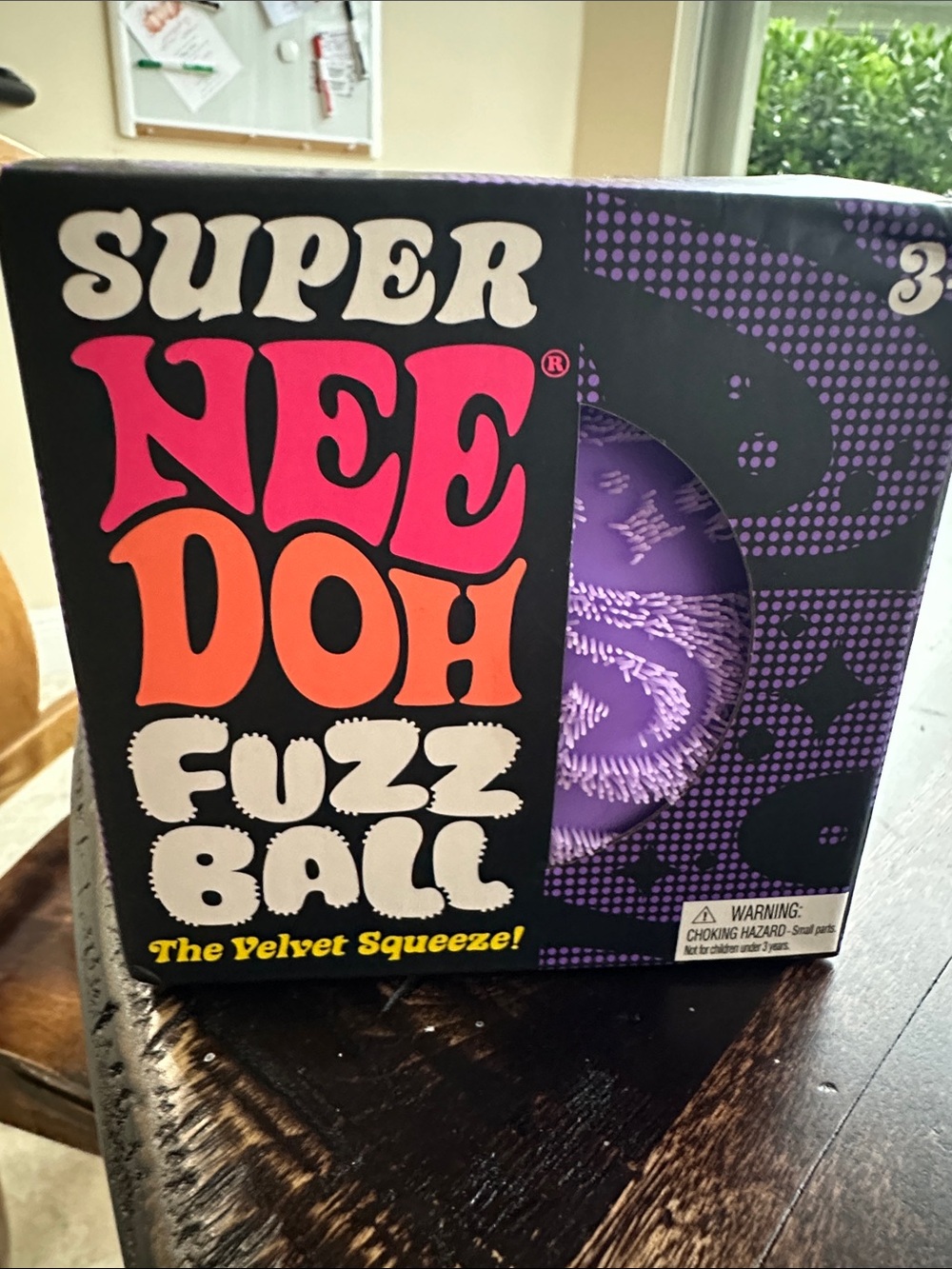 Super Needoh Fuzz Ball Squeeze Toy - Purple